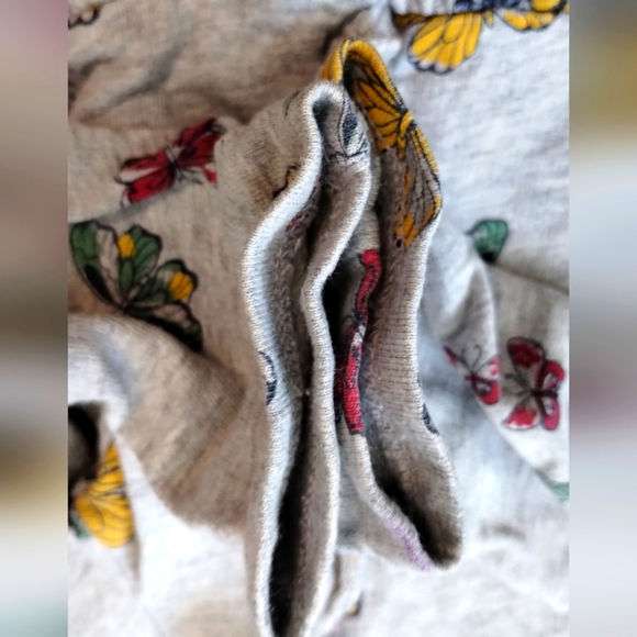 Carter’s Kid girl’s 4/5 dress long sleeves Multicolor Butterflies Fairy Core - Picture 7 of 10